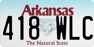 AR license plate 418WLC