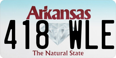 AR license plate 418WLE