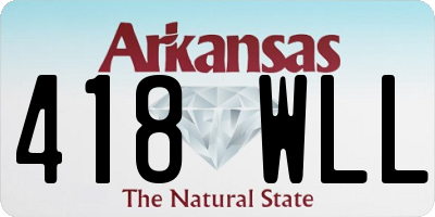 AR license plate 418WLL