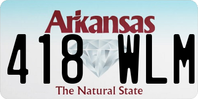 AR license plate 418WLM