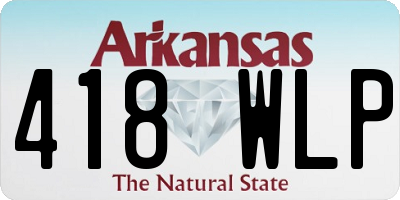 AR license plate 418WLP