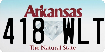AR license plate 418WLT