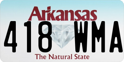 AR license plate 418WMA