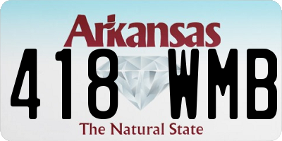AR license plate 418WMB
