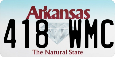 AR license plate 418WMC