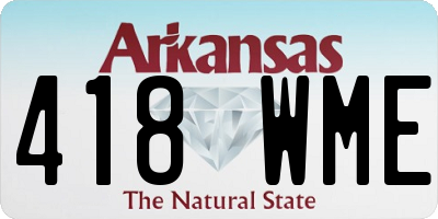AR license plate 418WME