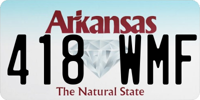 AR license plate 418WMF