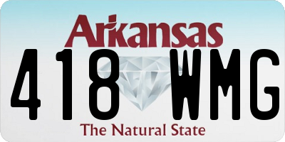 AR license plate 418WMG