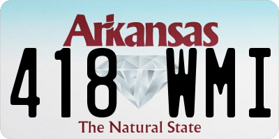 AR license plate 418WMI