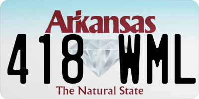 AR license plate 418WML
