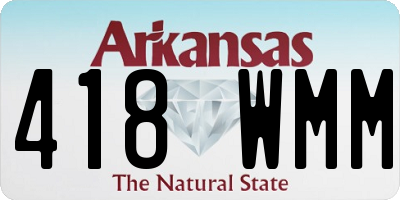 AR license plate 418WMM