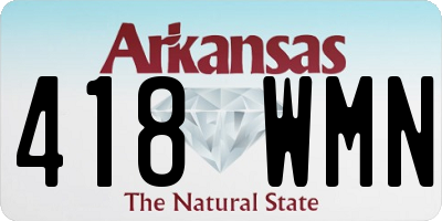 AR license plate 418WMN