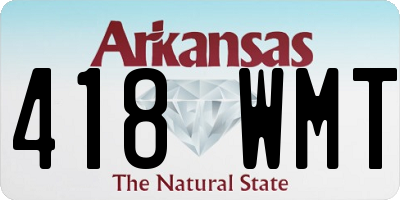 AR license plate 418WMT