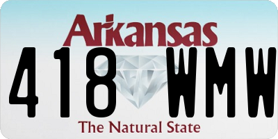 AR license plate 418WMW