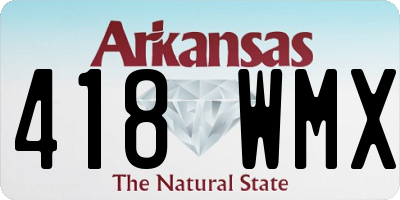 AR license plate 418WMX