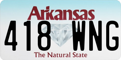 AR license plate 418WNG