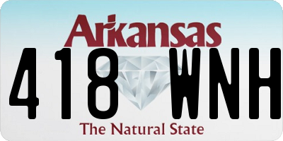 AR license plate 418WNH