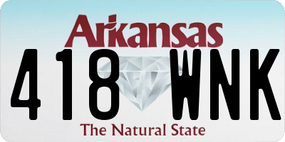 AR license plate 418WNK