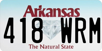 AR license plate 418WRM