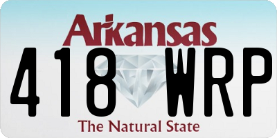 AR license plate 418WRP
