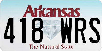 AR license plate 418WRS