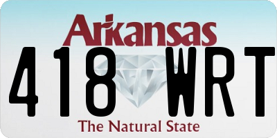 AR license plate 418WRT