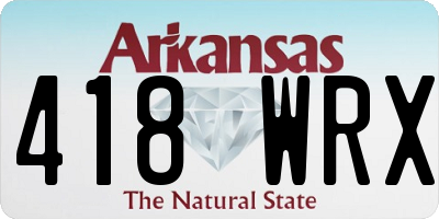 AR license plate 418WRX