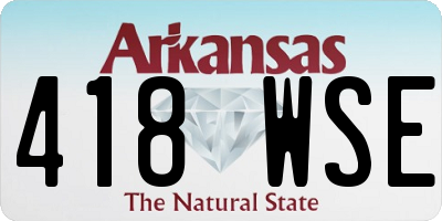 AR license plate 418WSE