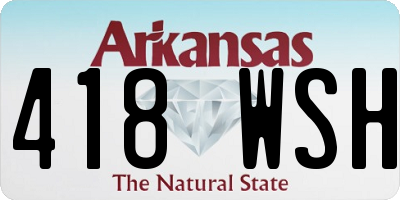 AR license plate 418WSH