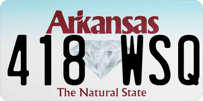 AR license plate 418WSQ
