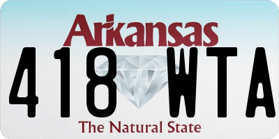AR license plate 418WTA