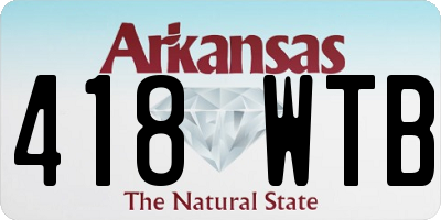 AR license plate 418WTB