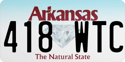 AR license plate 418WTC