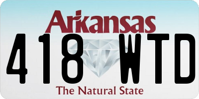AR license plate 418WTD