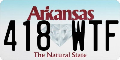 AR license plate 418WTF