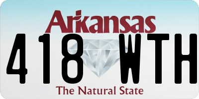AR license plate 418WTH