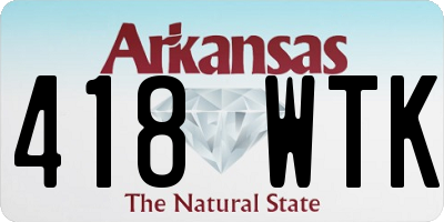 AR license plate 418WTK
