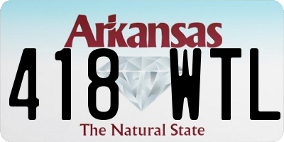 AR license plate 418WTL