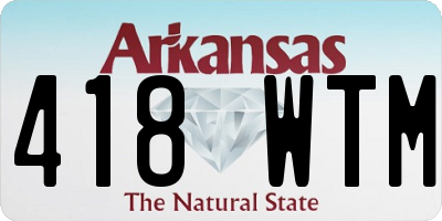AR license plate 418WTM