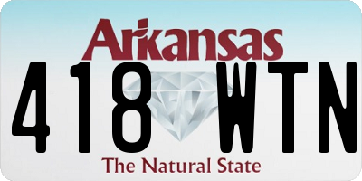 AR license plate 418WTN