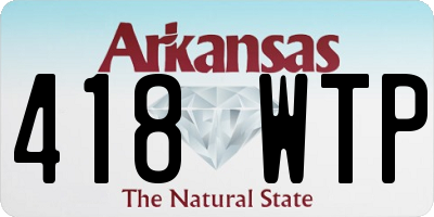 AR license plate 418WTP