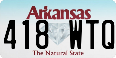 AR license plate 418WTQ