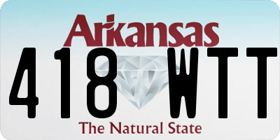 AR license plate 418WTT