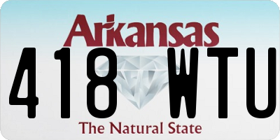 AR license plate 418WTU