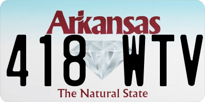 AR license plate 418WTV