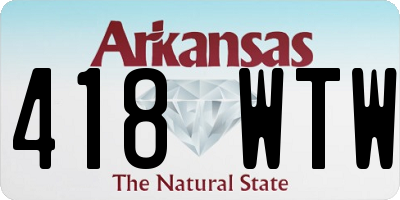 AR license plate 418WTW