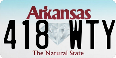 AR license plate 418WTY