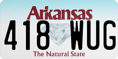 AR license plate 418WUG