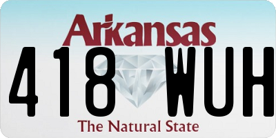 AR license plate 418WUH