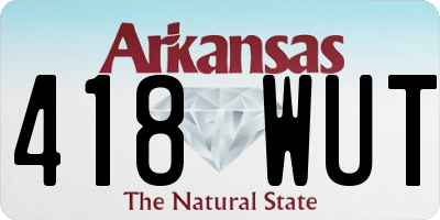 AR license plate 418WUT